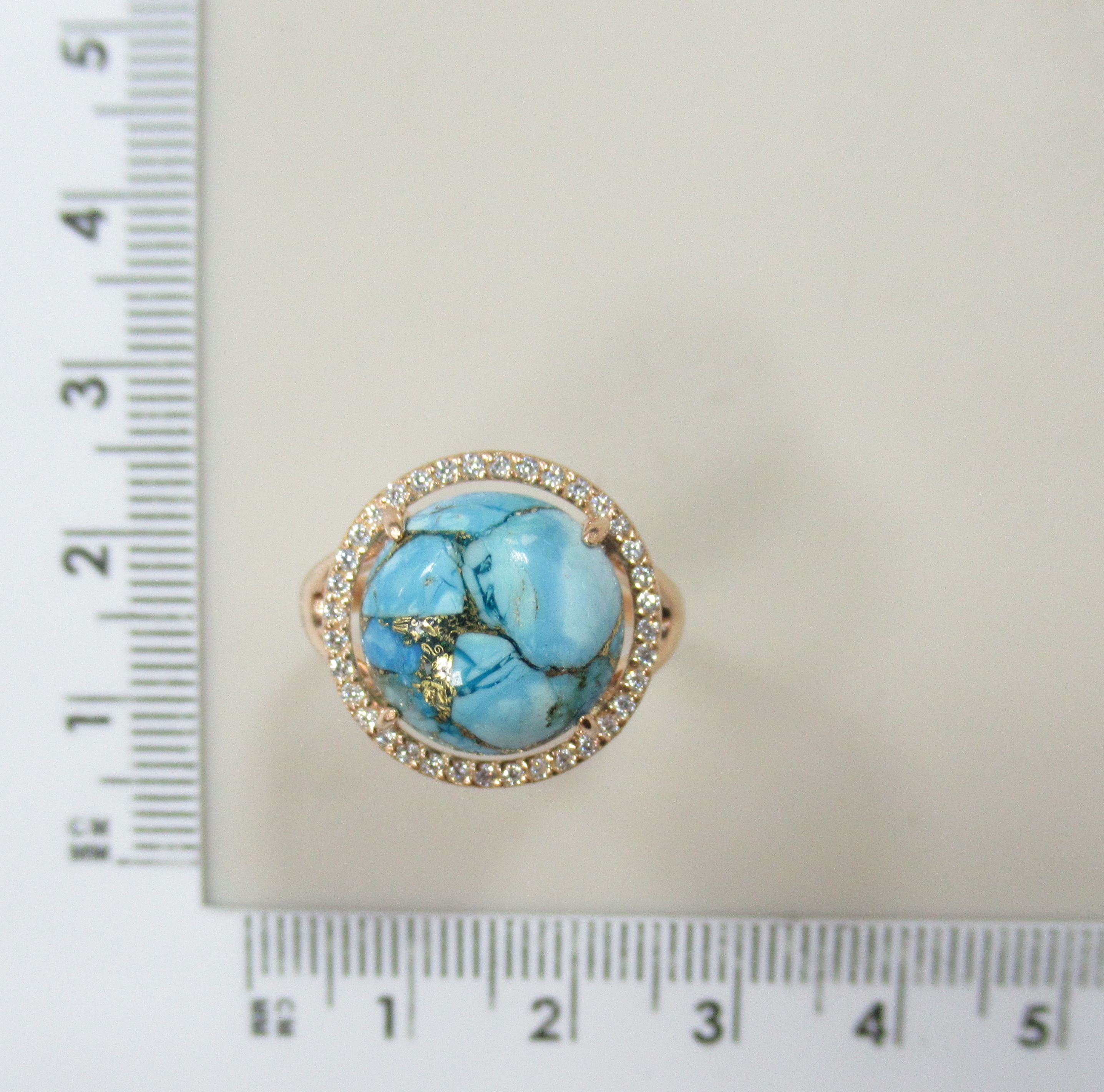 Серебряное кольцо с бирюзой